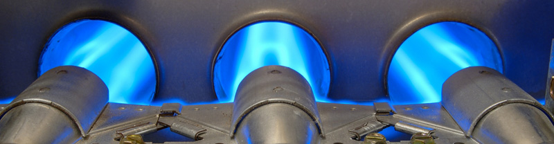 Seaport heating banner image featuring furnace burners