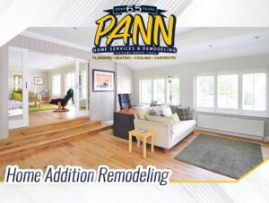 AC Installation in Woburn, MA - Pann Home Services completed home addition remodeling project featuring open living space